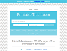 Tablet Screenshot of printabletreats.com